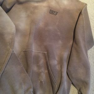 Faded green and gray obey sweatshirt